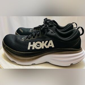 Hoka Bondi 8. Black/white. Women’s size 7.5